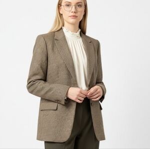 Classic Houndstooth Blazer